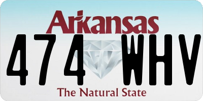 AR license plate 474WHV
