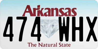 AR license plate 474WHX