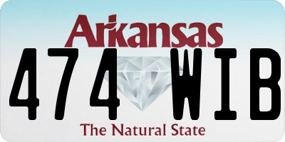 AR license plate 474WIB