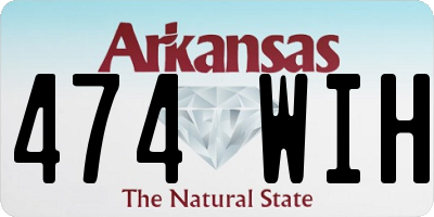 AR license plate 474WIH