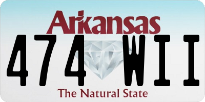 AR license plate 474WII