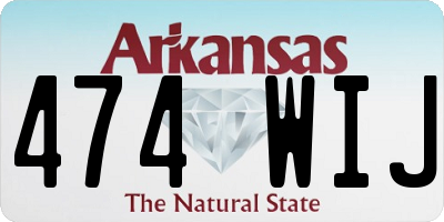 AR license plate 474WIJ