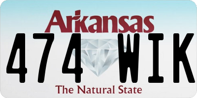 AR license plate 474WIK