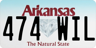 AR license plate 474WIL
