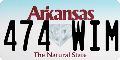 AR license plate 474WIM