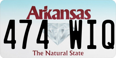 AR license plate 474WIQ