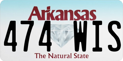 AR license plate 474WIS