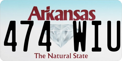 AR license plate 474WIU