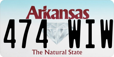 AR license plate 474WIW
