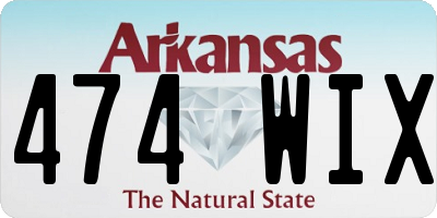 AR license plate 474WIX