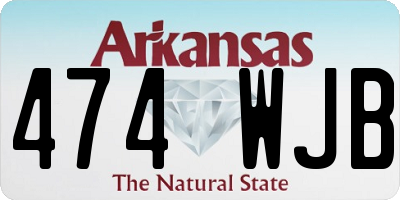 AR license plate 474WJB