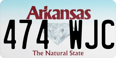 AR license plate 474WJC