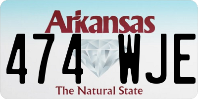 AR license plate 474WJE