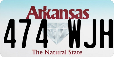 AR license plate 474WJH