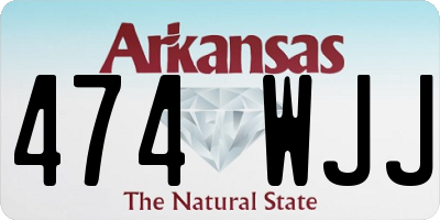 AR license plate 474WJJ