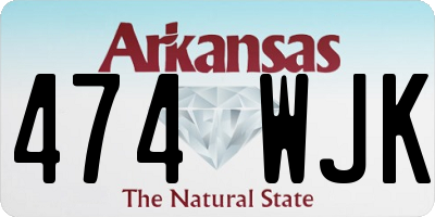 AR license plate 474WJK