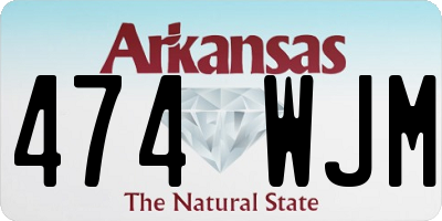 AR license plate 474WJM