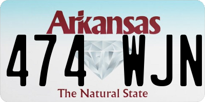 AR license plate 474WJN