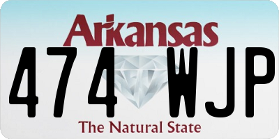 AR license plate 474WJP