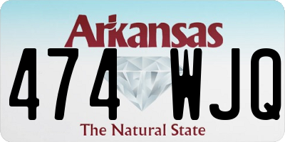 AR license plate 474WJQ
