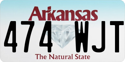 AR license plate 474WJT