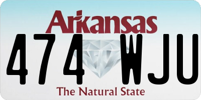 AR license plate 474WJU