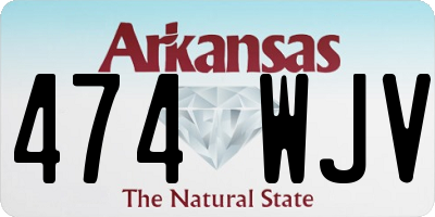 AR license plate 474WJV