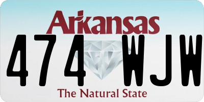 AR license plate 474WJW