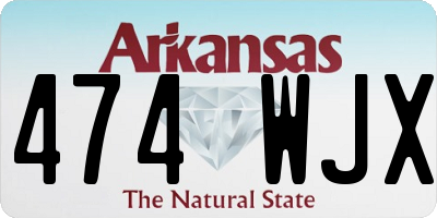 AR license plate 474WJX