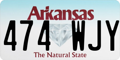AR license plate 474WJY