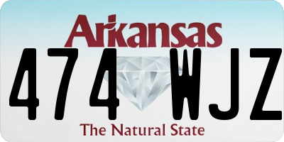 AR license plate 474WJZ