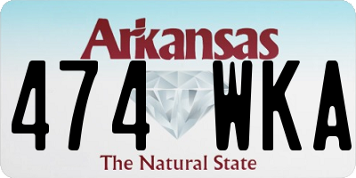 AR license plate 474WKA