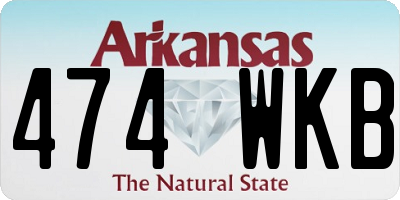 AR license plate 474WKB