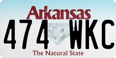 AR license plate 474WKC