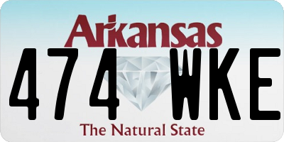 AR license plate 474WKE