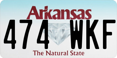 AR license plate 474WKF
