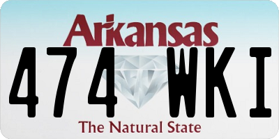 AR license plate 474WKI