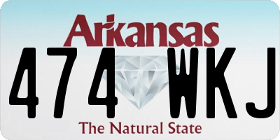 AR license plate 474WKJ