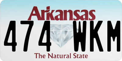 AR license plate 474WKM