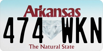 AR license plate 474WKN