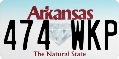 AR license plate 474WKP