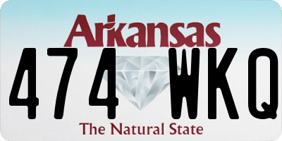 AR license plate 474WKQ