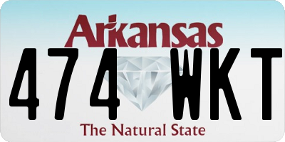 AR license plate 474WKT