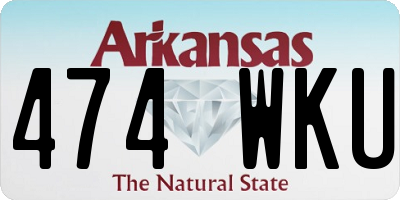 AR license plate 474WKU