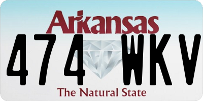 AR license plate 474WKV