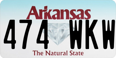 AR license plate 474WKW