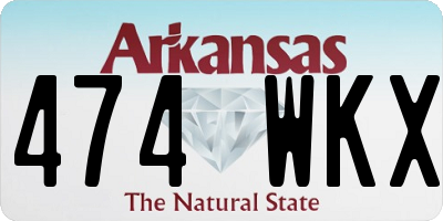 AR license plate 474WKX