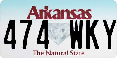 AR license plate 474WKY