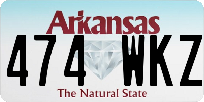 AR license plate 474WKZ