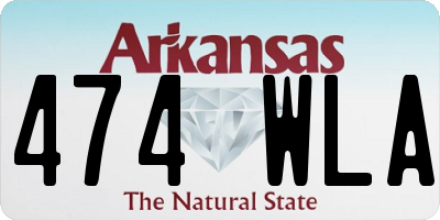 AR license plate 474WLA